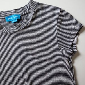 M.i.h. Range Striped Linen Blend Tee